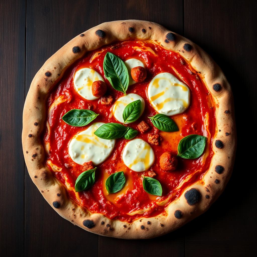 'Nduja & Honey pizza with spreadable Calabrian sausage and hot honey drizzle.